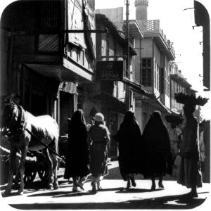 IRAQ: BAGHDAD, 1932. Street scene in Baghdad, 1932