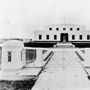 KENTUCKY: FORT KNOX. Gated entrance to Fort Knox, the United States Bullion Depository