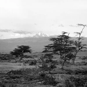 KENYA: MOUNT KENYA. Landscape view in Kenya, in the region between the towns of Nyeri and Nanyuki