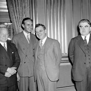 LABOR LEADERS, 1937. Labor leaders at the Labor-Industry Conference in Washington, D