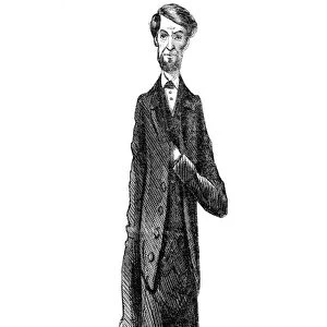 LINCOLN CARTOON, 1864. Long Abraham Lincoln a Little Longer. Abraham Lincon (1809-1865), 16th President of the United States, caricatured by Frank Bellew in a popular American weekly shortly after his re-election as President in 1864
