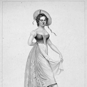 LISE NOBLET (1801-1852). French dancer. Stipple and line engraving, English, 1822