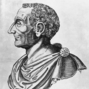 LIVY (59 B. C. -17 A. D. ). Titus Livius. Roman historian. Line engraving, 1572