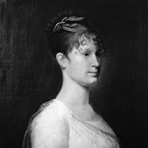 MARY LEE FITZHUGH CUSTIS (1788-1853). Wife of George Washington Parke Custis. Oil painting