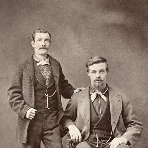 TWO MEN, 19th CENTURY. Two men photographed by Joseph Collier in Central City, Colorado