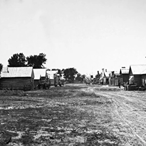 MONTANA: MILES CITY, 1879. A view of Main Street in Miles City, Montana