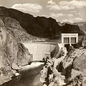 MORMON FLAT DAM, 1938. The Mormon Flat Dam on the Salt River in Arizona. Photograph by Ben Glaha