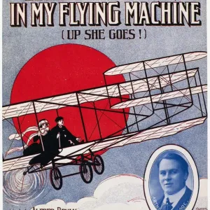 American Sheet Music Print: Come Josephine in My Flying Machine, 1910 American Sheet Music Print: Come Josephine in My Flying Machine, 1910