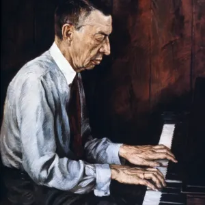 Sergei Rachmaninoff Print - Oil Portrait Sergei Rachmaninoff Print - Oil Portrait