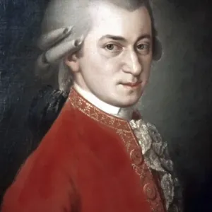 Wolfgang Amadeus Mozart Print, oil on canvas Wolfgang Amadeus Mozart Print, oil on canvas
