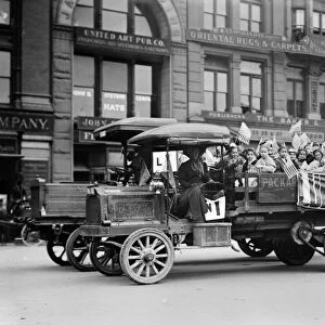 NEW YORK: ORPHANS, c1911. Orphans on excursion to Luna Park amusement park at Coney Island