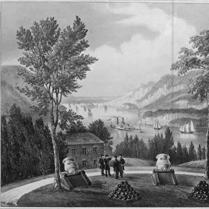 NEW YORK: WEST POINT, 1862. Lithograph by Currier & Ives