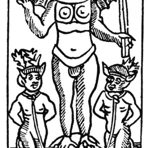 16th-century French woodcut print of The Devil