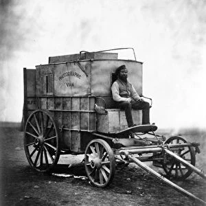 PHOTOGRAPHY: CRIMEAN WAR. Roger Fentons photographic darkroom on wheels which
