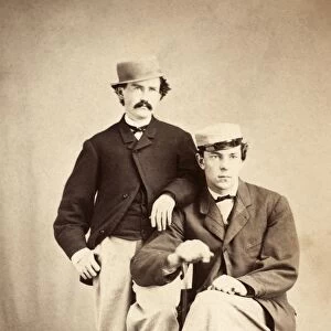 PRINCETON: STUDENTS, 1866. Two undergraduates of Princeton University