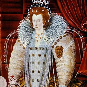QUEEN ELIZABETH I. (1533-1603). Queen of England, 1558-1603