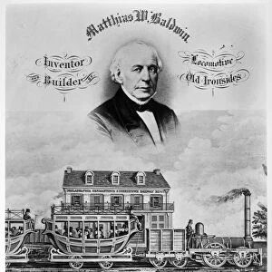 RAILROAD: TRAIN, 1832. The First Railway Train in Pennsylvania, manufactured