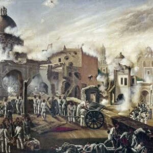 REFORM WAR: GUADALAJARA. The Battle of Guadalajara, 29 October 1860, during the