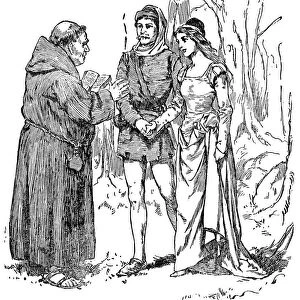 ROBIN HOOD. Friar Tuck marries Robin Hood and Maid Marian