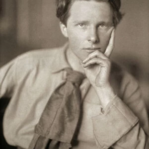RUPERT CHAWNER BROOKE (1887-1915). English poet. Photographed in 1913 by Sherril Schell