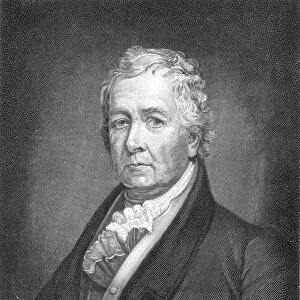 SAMUEL LATHAM MITCHILL (1764-1831). American legislator and scientist. Wood engraving, 1891