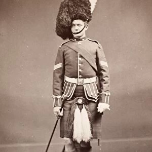 SCOTTISH SOLDIER, c1880. A Scottish Highland soldier, c1880