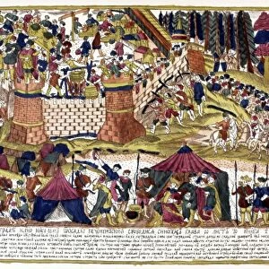 SIEGE OF KIEV, 10TH CENTURY. The siege of Kiev by the Pecheneg Army, 968 A