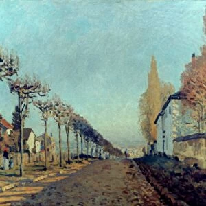 SISLEY: ROAD TO SEVRES, 1873. View of the Road to Sevres. Oil on canvas, 1873, by Alfred Sisley