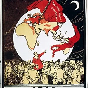 SOCIALIST REVOLUTION, 1917. Bolshevik poster of the Russian Revolution hailing