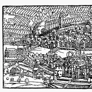 SWITZERLAND: ZURICH, 1545. Woodcut, 1545