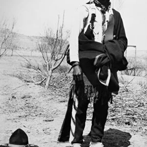 TEWA MAN, c1910. Florentin Martinez, a Tewa Native American man at San Ildefonso pueblo