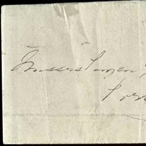 TRINIDAD POSTAGE STAMP. Lady McLeod 1847 Trinidad postage stamp on cover