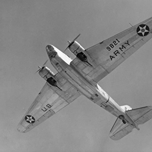 U. S. Army Douglas B-18A twin-engine bomber powered by Wright Cyclone engines
