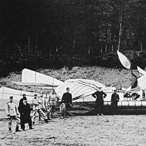 Wilhelm Kress float plane with three wings, built in Austria in 1898, was the first fullsize airplane with a gasoline engine
