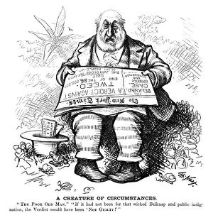 WILLIAM M. TWEED (1823-1878). American politician. Cartoon, 1876, by Thomas Nast