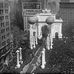 WORLD WAR I: 27TH PARADE. Victory parade for the 27th Division, New York City. Photograph