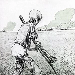 WORLD WAR I: CARTOON. The Harvest Is Ripe - Anti-World War I cartoon, 1916, by
