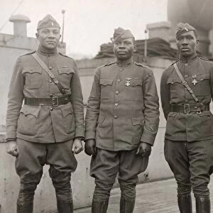 WWI: HOMECOMING, 1919. Lieutenant Cleveland L. Abbot, Captain Joseph Lowe, Lieutenant Aaron R