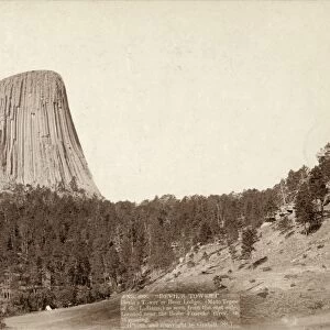 WYOMING: DEVILs TOWER. A view of Devils Tower in Wyoming. Photograph by John C