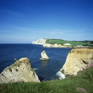 Isle of Wight Print: Freshwater Bay Landscape Isle of Wight Print: Freshwater Bay Landscape