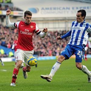 Aaron Ramsey vs. David Lopez: Intense Battle in FA Cup Match between Brighton & Arsenal
