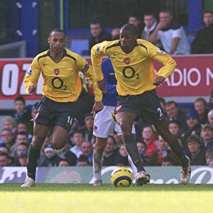 Abou Diaby vs. Phil Neville: Everton's 1-0 Victory Over Arsenal at Goodison Park, FA Premiership, 21st January 2006