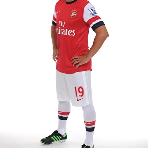Arsenal 2013-14 Squad: Santi Cazorla at the Team Photocall