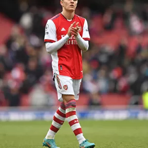 Arsenal Celebrate Victory Over Brighton: Martin Odegaard Rallies Fans