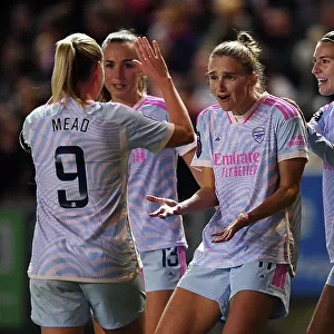 Arsenal Celebrate Victory over Bristol City in Barclays Women's Super League
