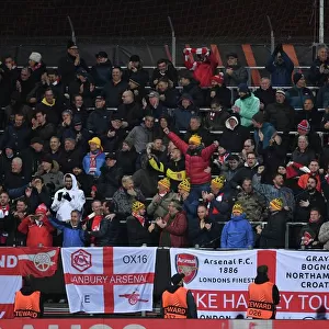 Arsenal Fans in Action at Bodø/Glimt vs Arsenal UEFA Europa League Match, 2022