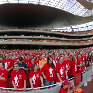 Arsenal fans in the Emirates Stadium