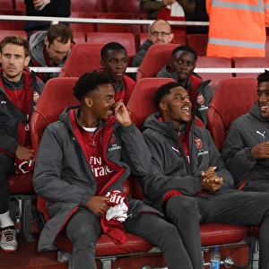 Arsenal FC Bench: Joe Willock, Chuba Akpom, Alex Iwobi - Carabao Cup 2017-18