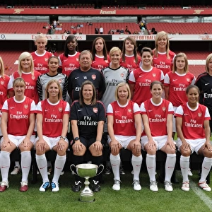 Arsenal Ladies Team. Arsenal 1st Team Photocall and Membersday. Emirates Stadium, 5 / 8 / 10