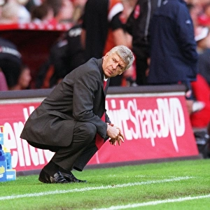 Arsenal manager Arsene Wenger during the 2nd half of the match